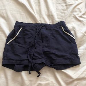 blue flowey shorts